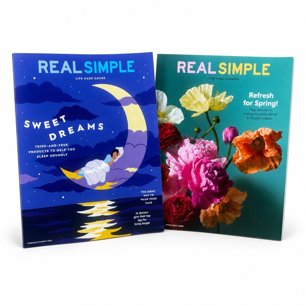 Lot of 2 REAL SIMPLE Magazine Feb - May 2026 Lifestyle Home Gift Decor
